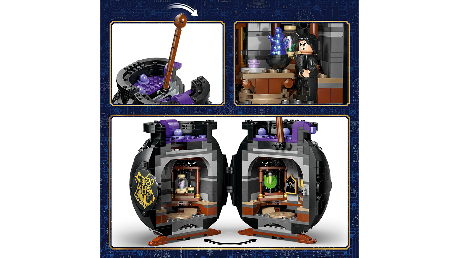 Stavebnice LEGO&reg; Harry Potter&trade; 76464 Kotl&iacute;k: Tajn&aacute; učebna lektvarů s otevřen&yacute;m kotl&iacute;kem
