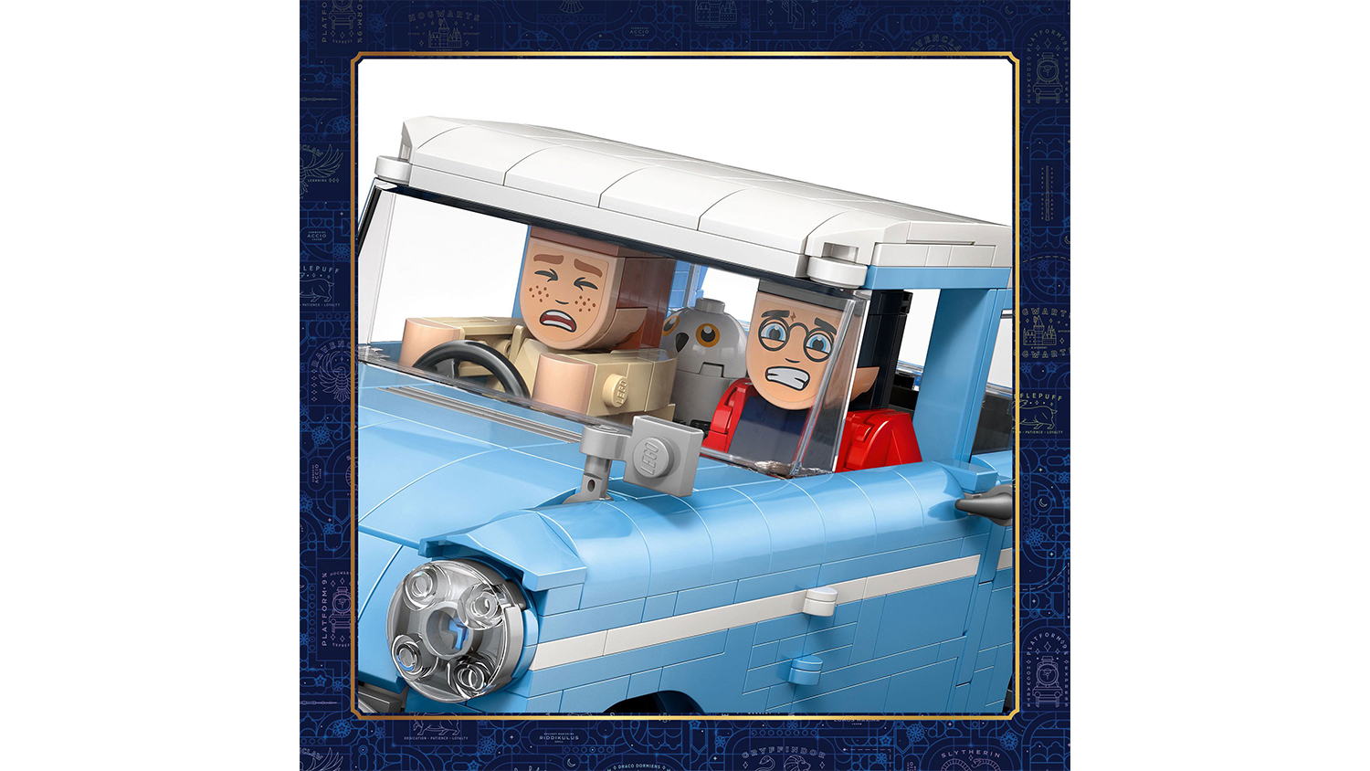 Detail minifigurek stavebnice LEGO&reg; Harry Potter&trade; 76470 Kouzeln&eacute; l&eacute;taj&iacute;c&iacute; auto Ford Anglia&trade;