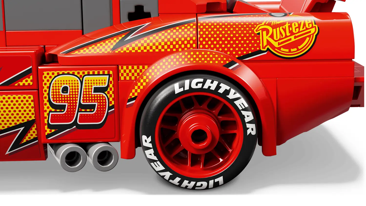Detail kola stavebnice LEGO&reg; Speed Champions 77255 Blesk McQueen