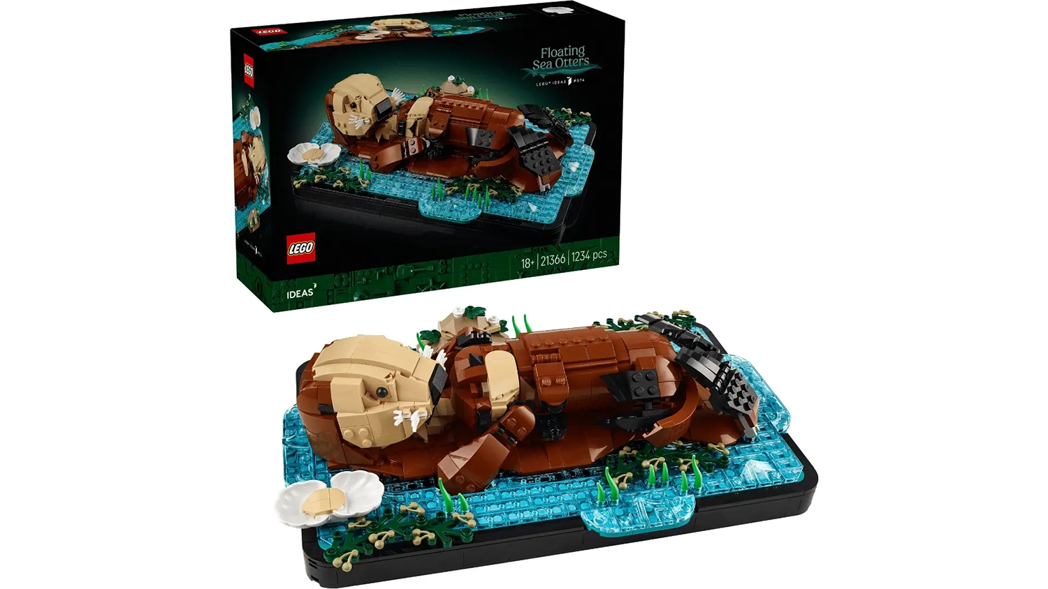 Stavebnice LEGO&reg; Ideas 21366 Plavaj&iacute;c&iacute; mořsk&eacute; vydry