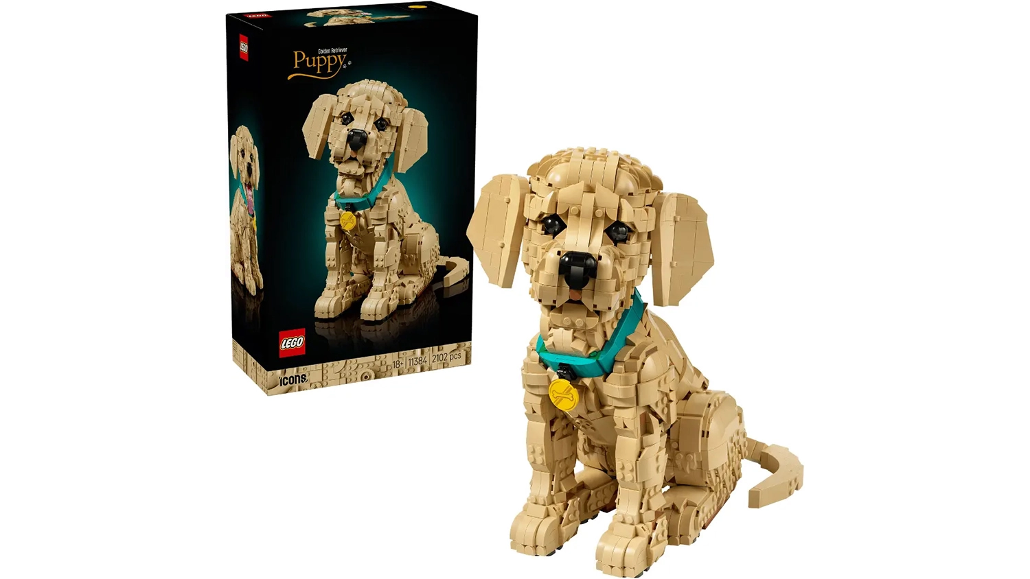 Stavebnica LEGO® Icons 11384 Štěně zlatého retrievera
