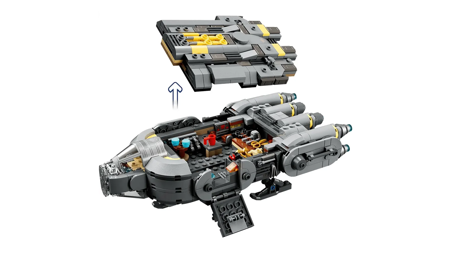 Anzellansk&aacute; vesm&iacute;rn&aacute; loď ze stavebnice LEGO&reg; Star Wars&trade; (75445) se sundanou střechou