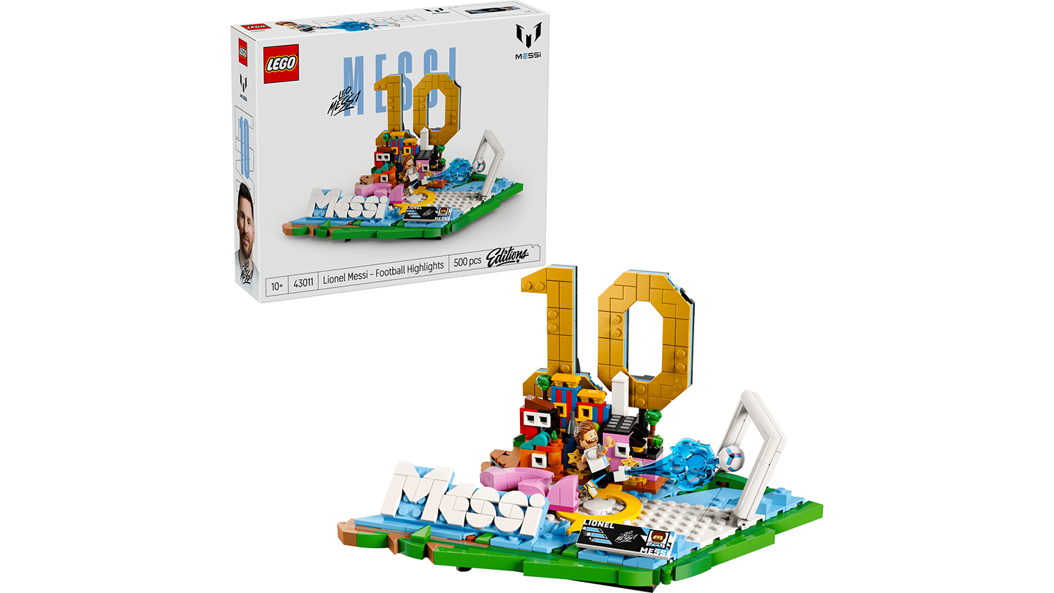 Stavebnice LEGO&reg; Editions 43011 Lionel Messi &ndash; Hvězdn&eacute; momenty fotbalu