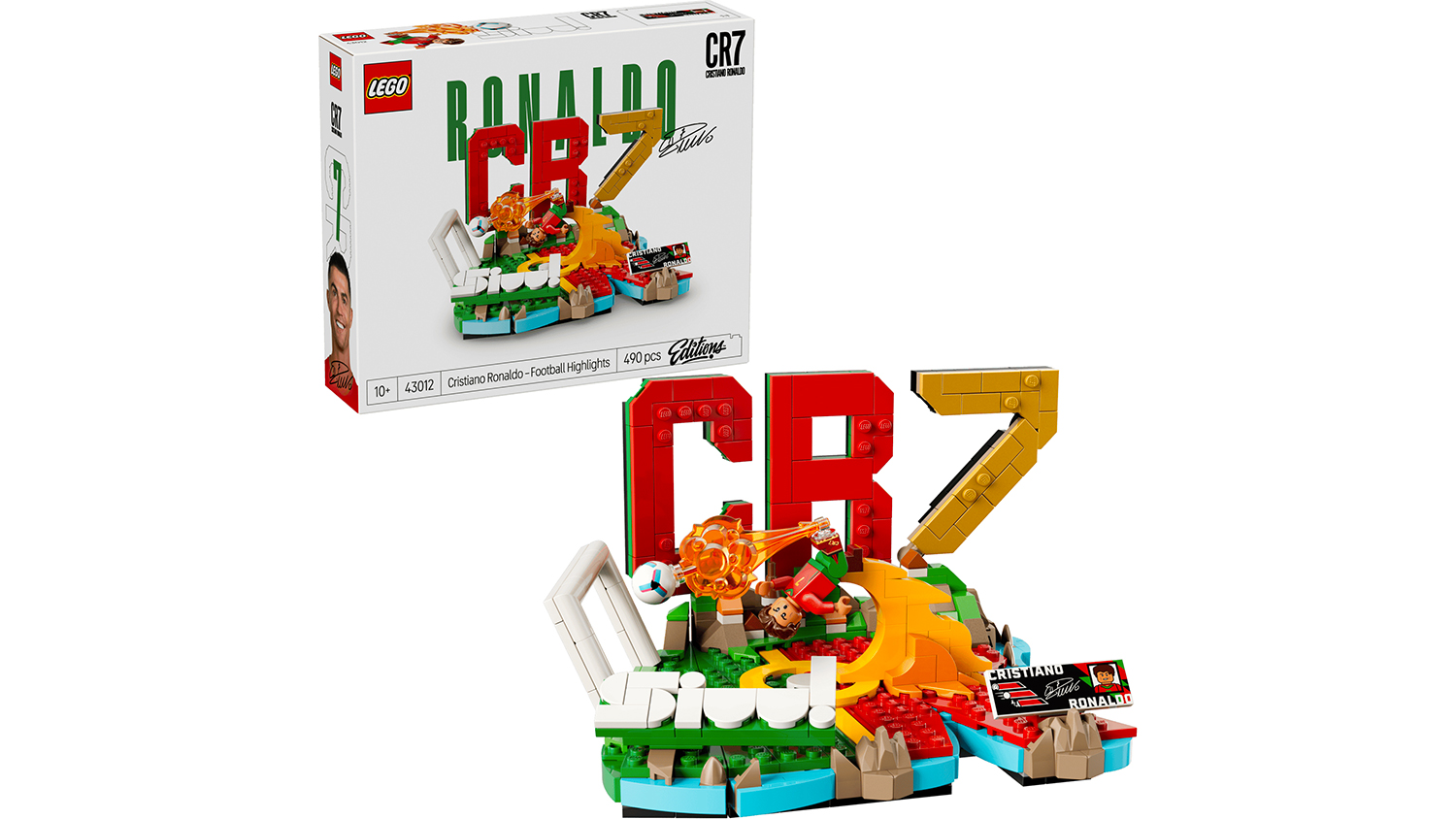 Stavebnice LEGO® Editions 43012 Cristiano Ronaldo – Hvězdné momenty fotbalu