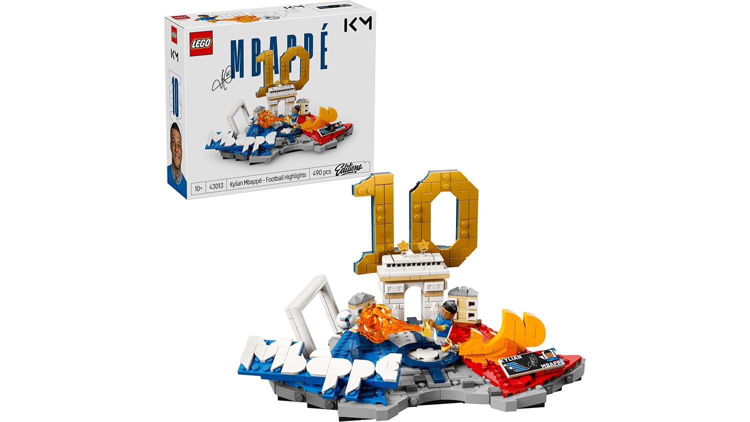 Stavebnice LEGO&reg; Editions 43013 Kylian Mbapp&eacute; &ndash; Hvězdn&eacute; momenty fotbalu