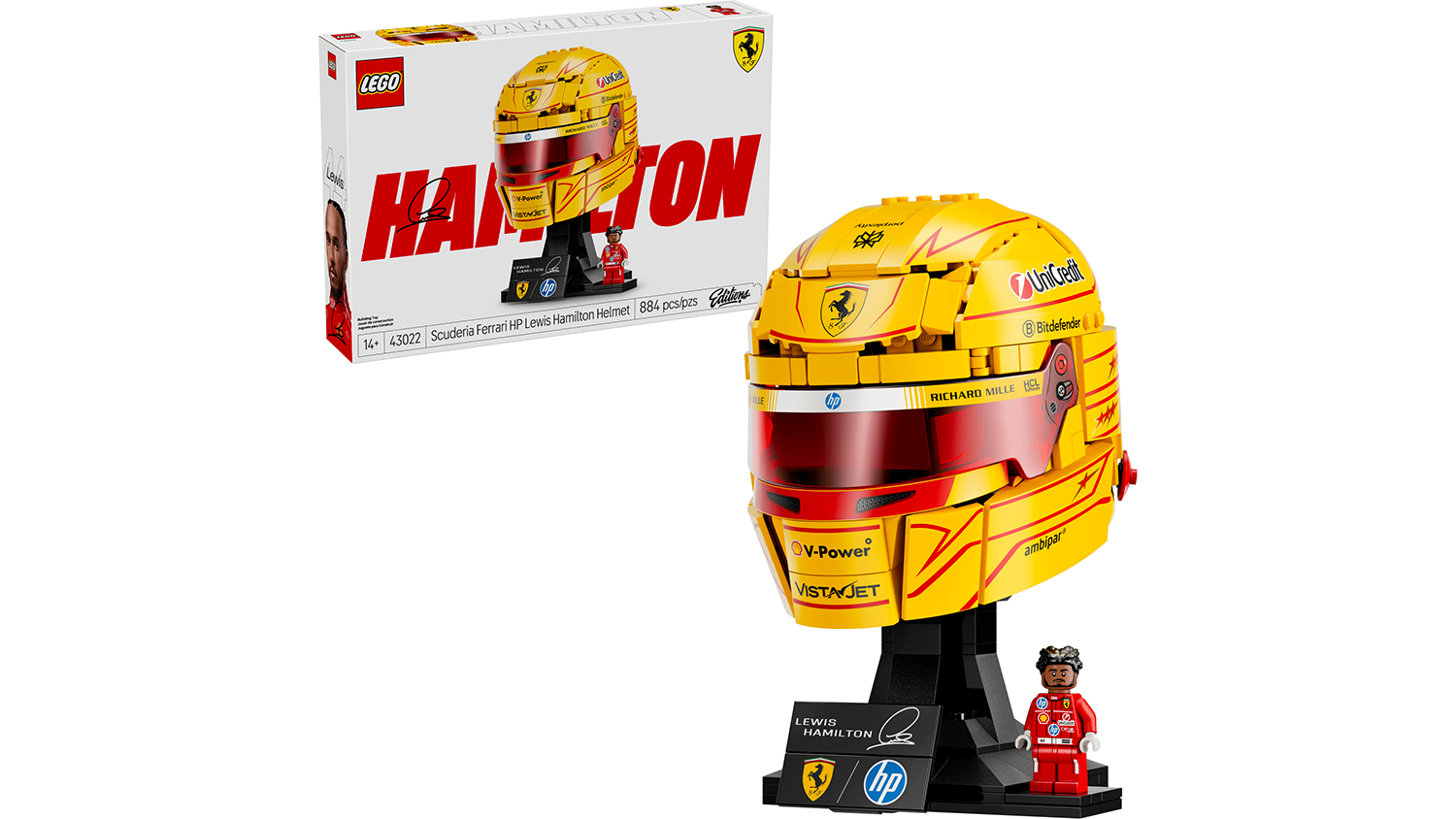 Stavebnice LEGO&reg; Editions 43022 Helma Lewis Hamilton ze Scuderia Ferrari HP