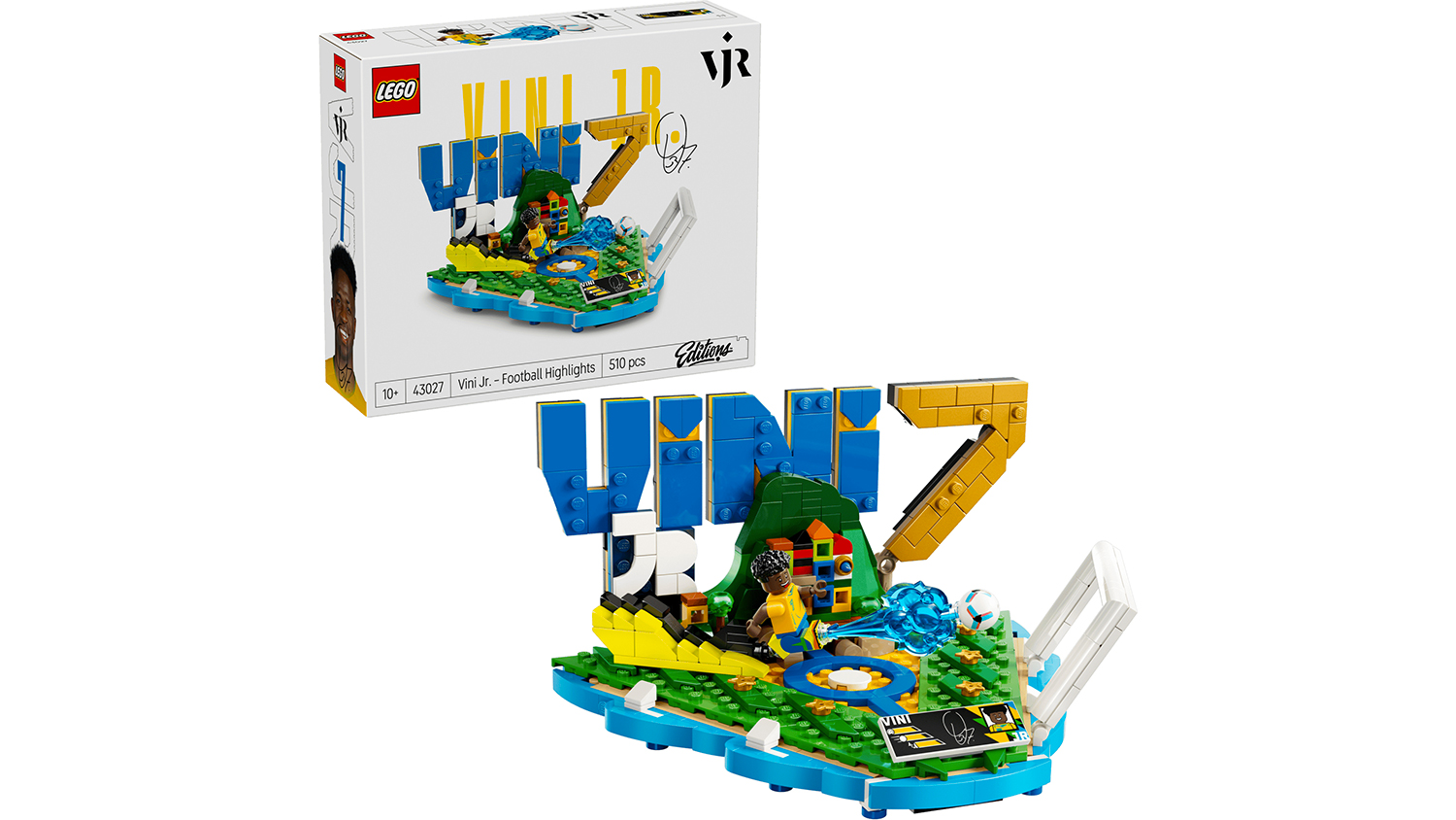 Stavebnice LEGO&reg; Editions 43027 Vini Jr. &ndash; Hvězdn&eacute; momenty fotbalu