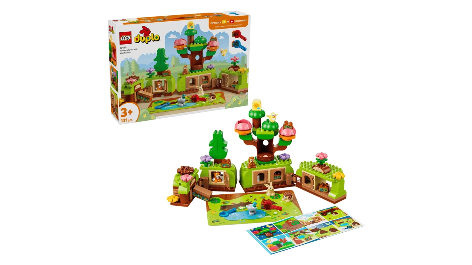 Balení a stavebnice LEGO® 10480 Les plný objevů a divokých zvířátek