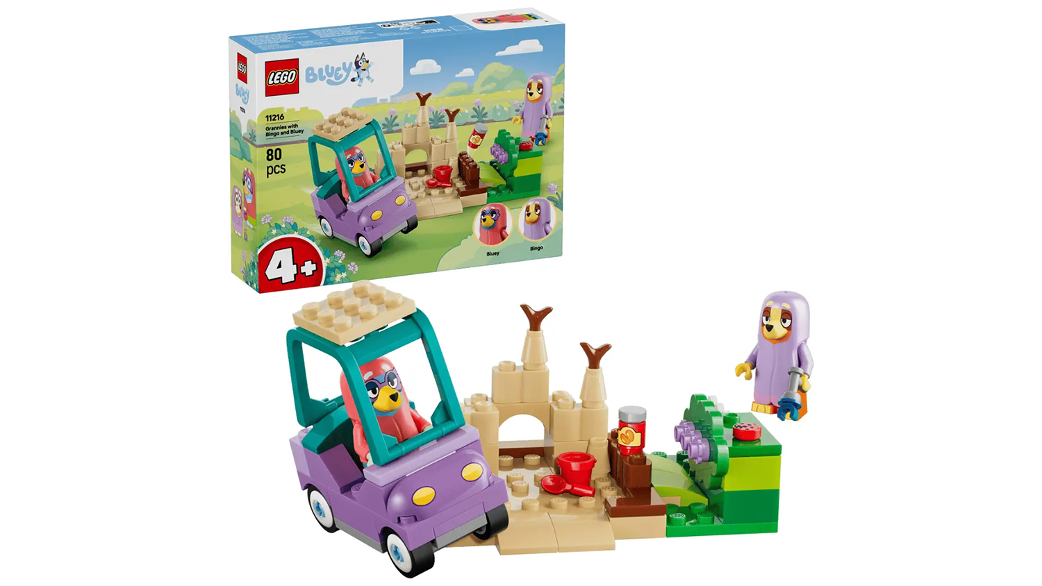 Stavebnice LEGO&reg; Bluey 11216 Bingo, Bluey a babičky