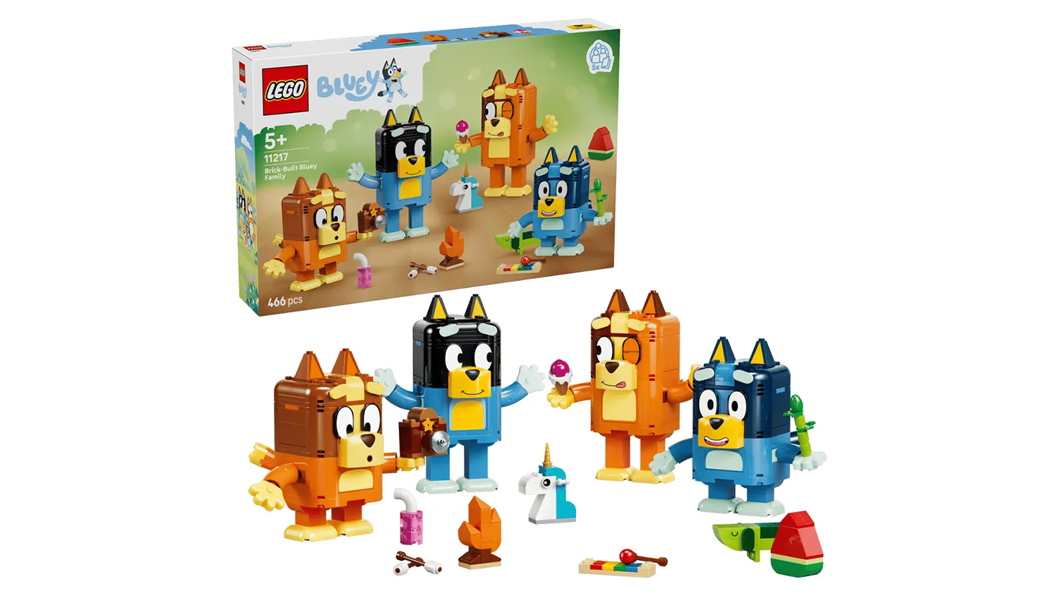 Stavebnice LEGO® Bluey 11217 Bluey a její rodinka z kostek
