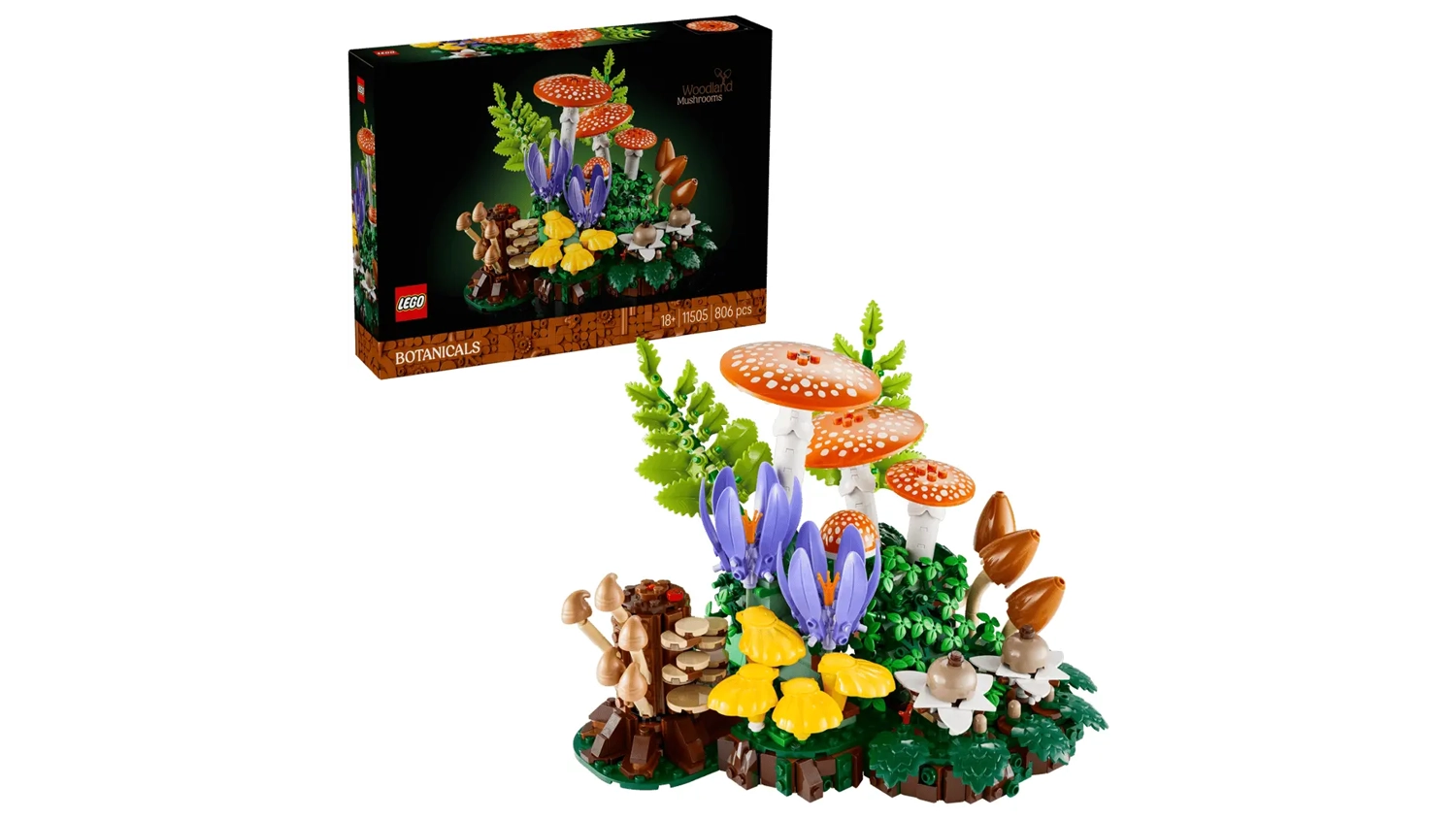 Balení a stavebnice LEGO® Botanicals 11505 Lesní houby