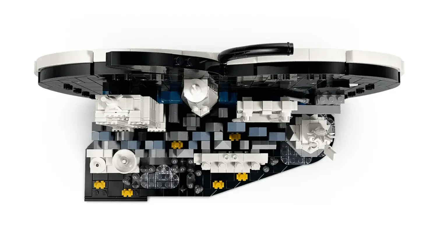 Pohled seshora na stavebnici LEGO®