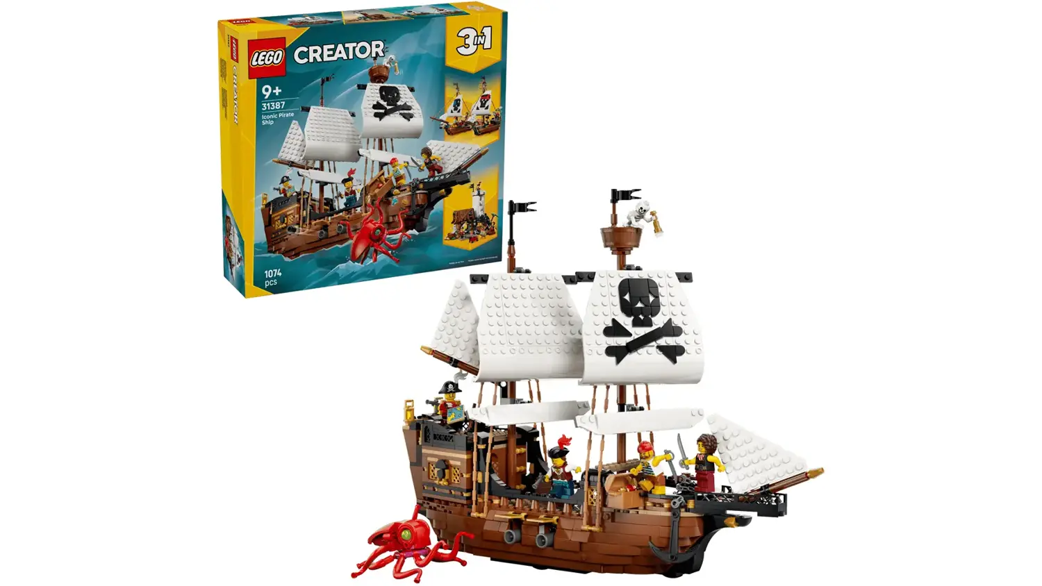 Stavebnice LEGO&reg; Creator 3 v 1 31387 Kultovn&iacute; pir&aacute;tsk&aacute; loď