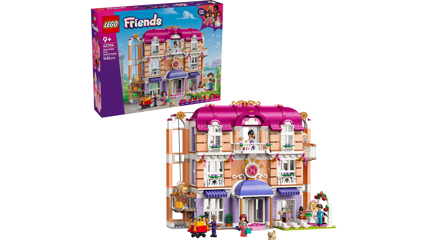Stavebnice LEGO® 42704 Grand Hotel v městečku Heartlake