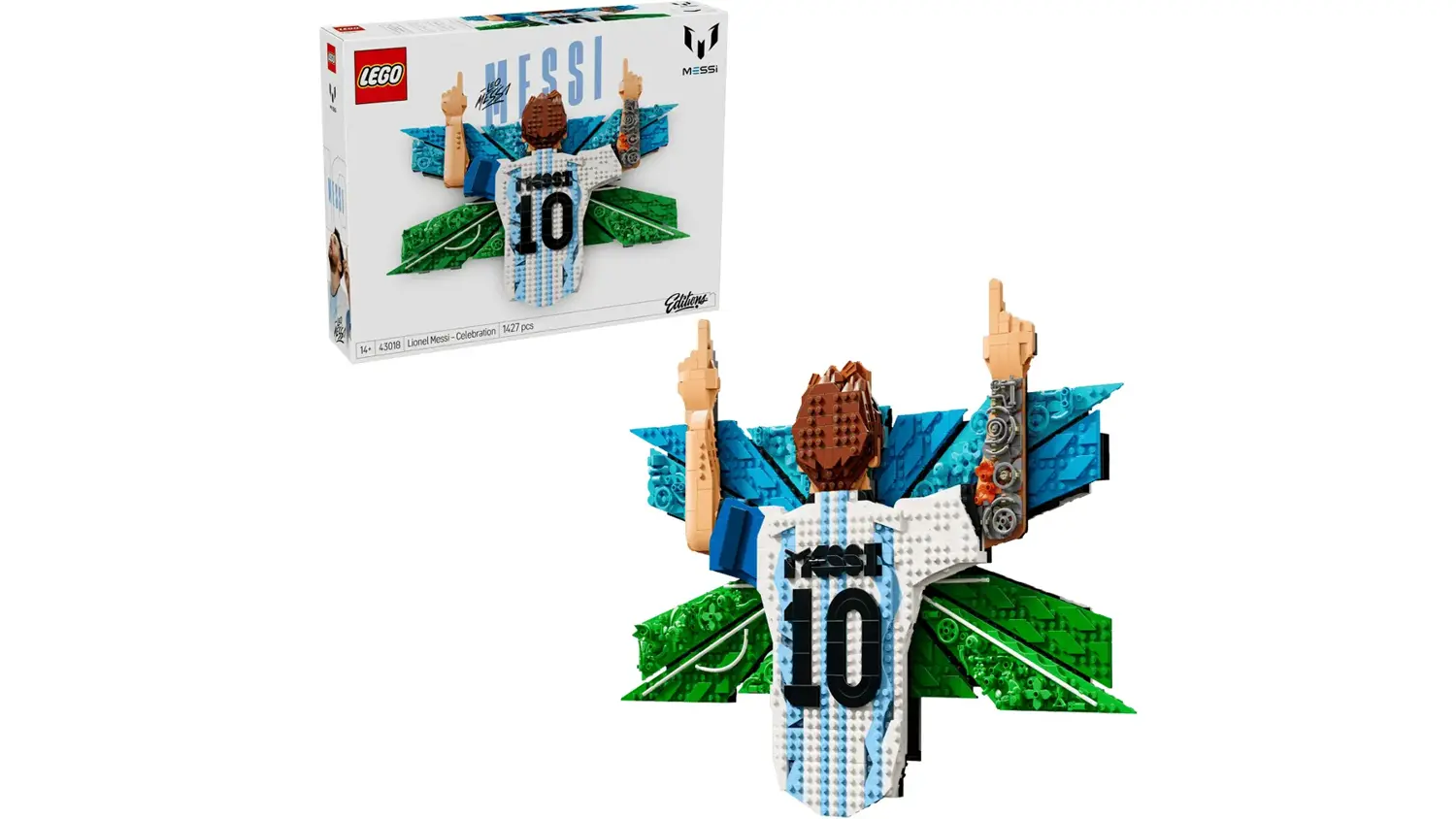 Stavebnice LEGO&reg; 43018 Lionel Messi &ndash; Okamžik v&iacute;tězstv&iacute;