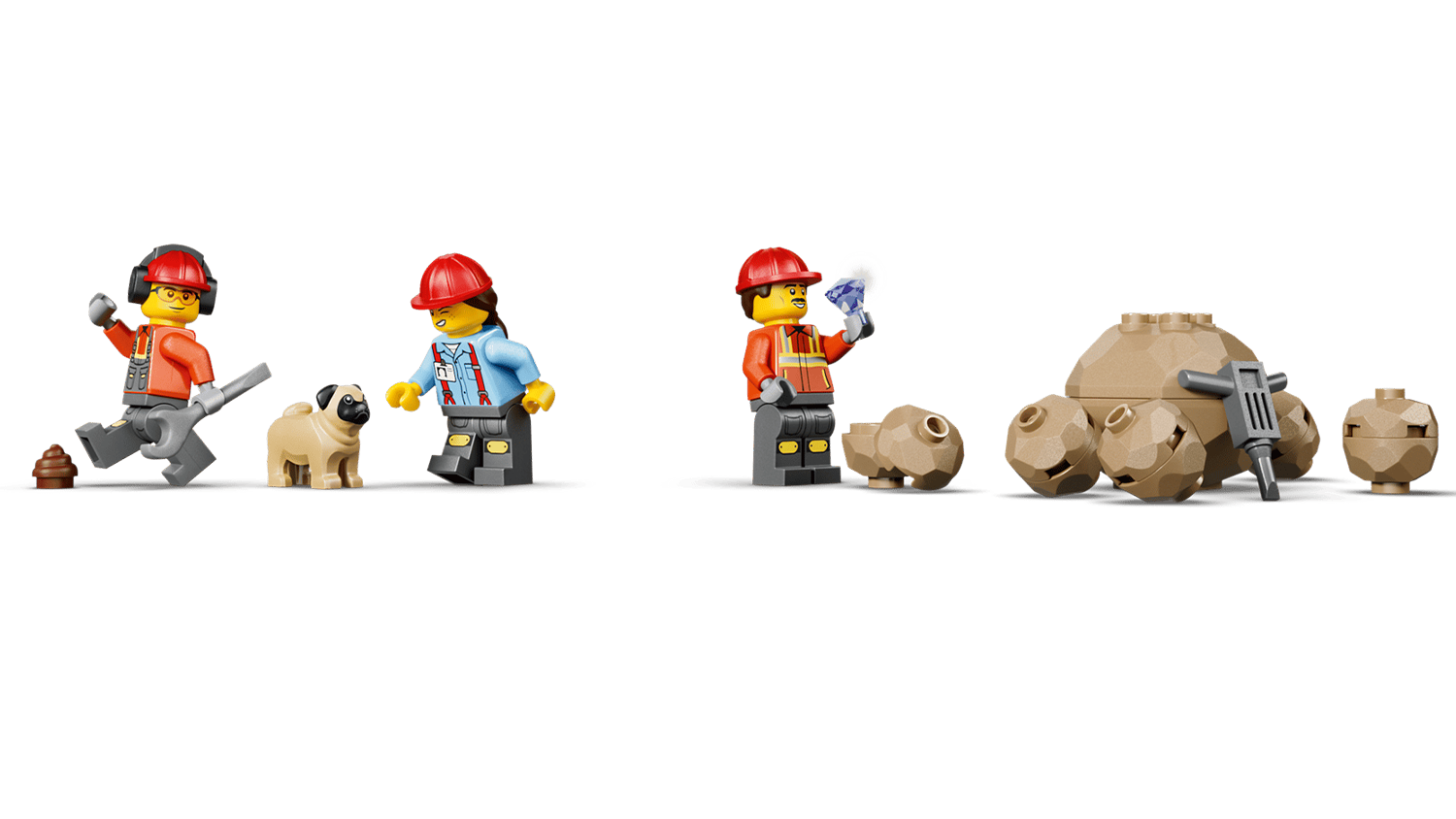Figurky ze stavebnice LEGO® City 60494 Sklápěč a čelní nakladač