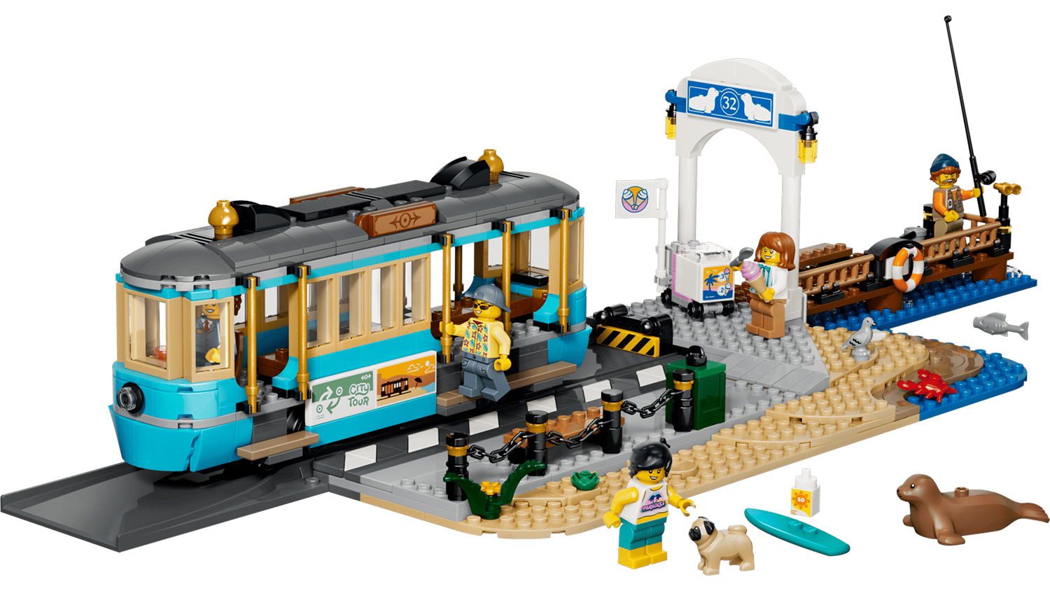 Stavebnice LEGO® City 60506 Historická plážová tramvaj