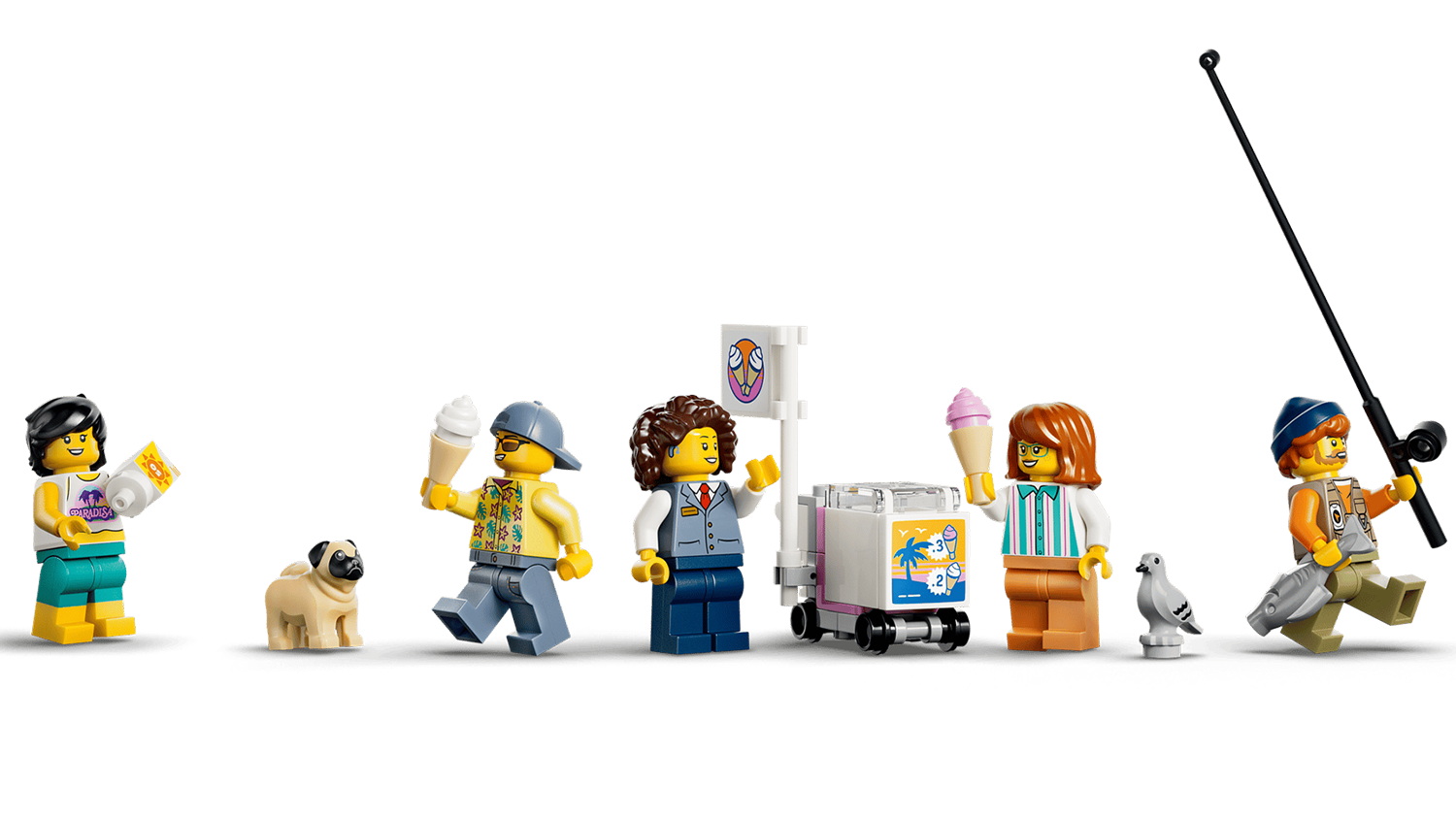 Figurky ze stavebnice LEGO® City 60506 Historická plážová tramvaj
