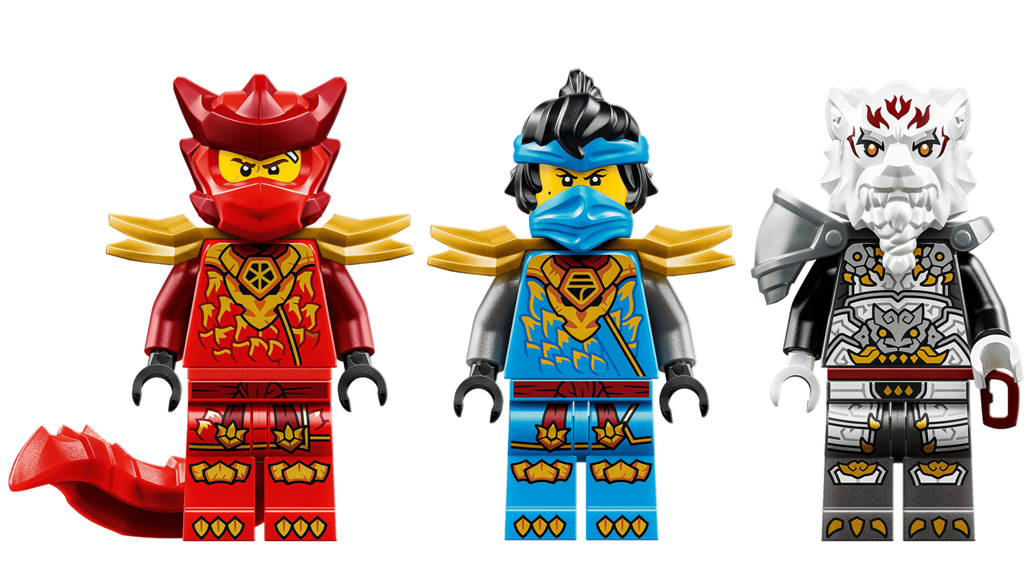 Minifigúrky zo stavebnice LEGO® NINJAGO® 71863 Zilvar a dračia beštia Grimtak
