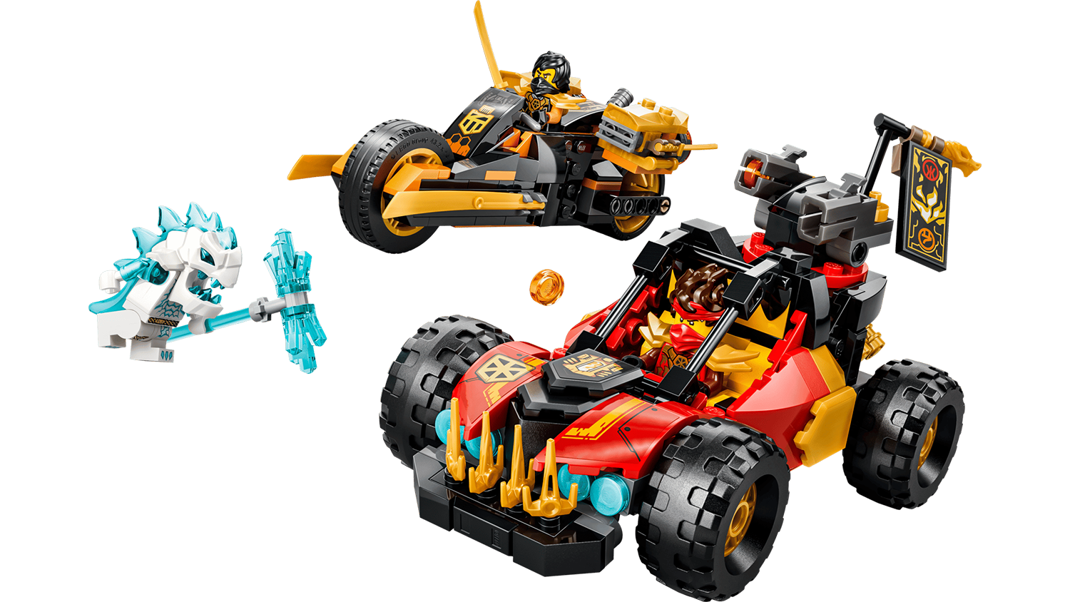 Stavebnice LEGO&reg; NINJAGO&reg; 71864 Kombinovateln&aacute; vozidla Kaie a Colea