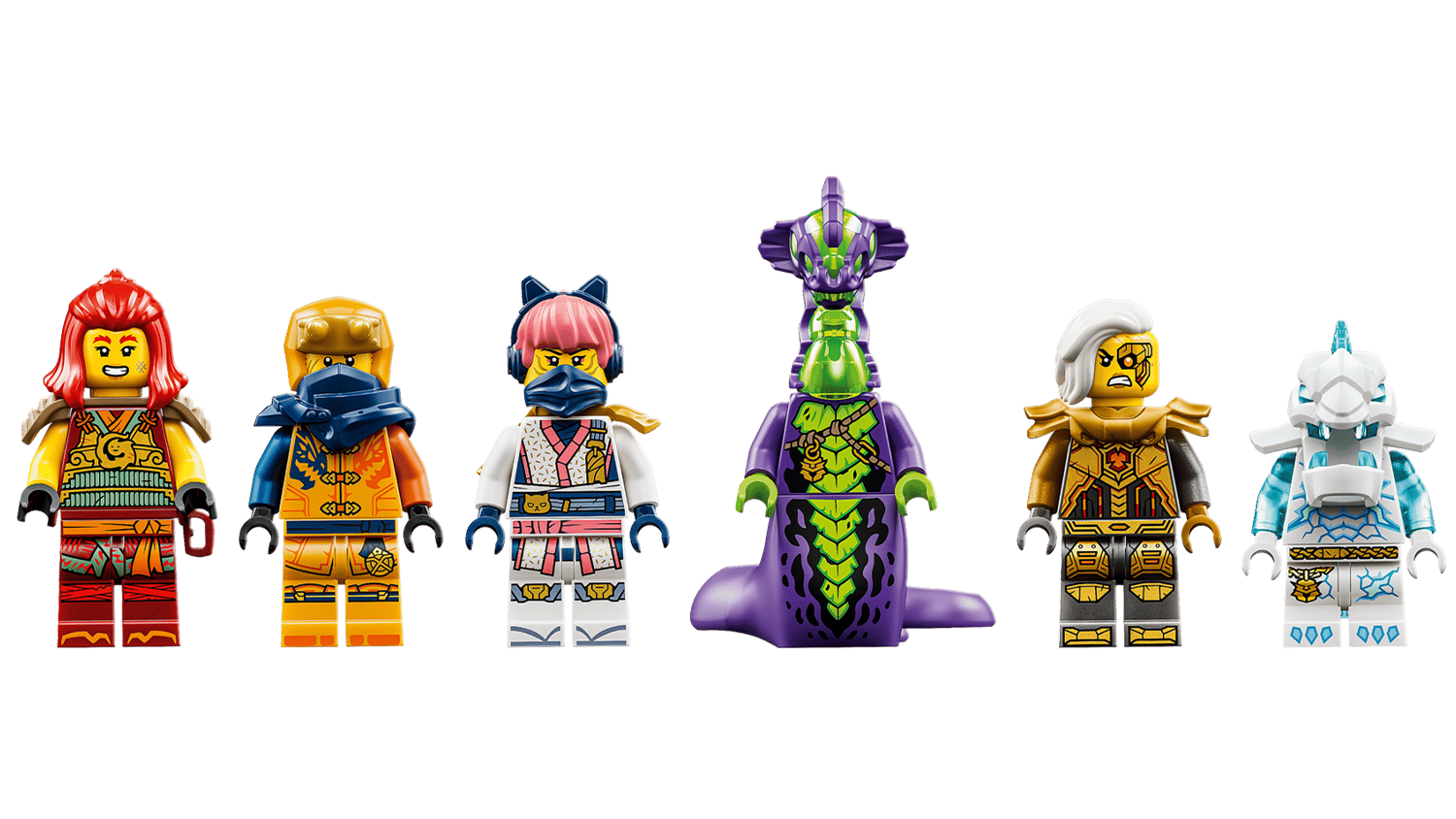Minifigurky ze stavebnice LEGO® NINJAGO® 71868 Wyldfyre a transformační dračí oblek