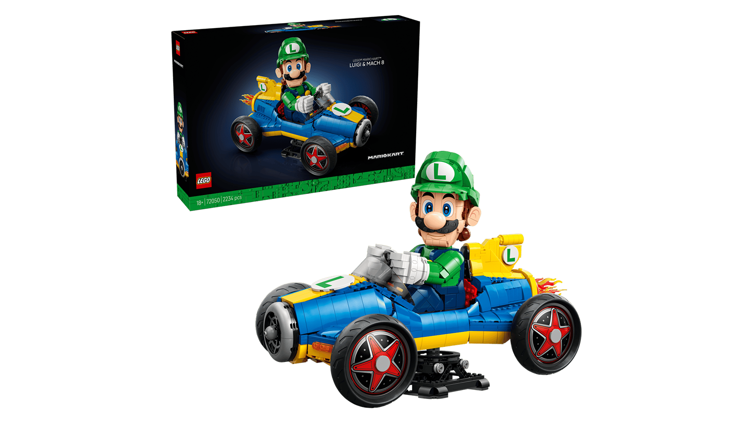 Stavebnice LEGO® Super Mario™ 72050 Mario Kart™ – Luigi a Mach 8