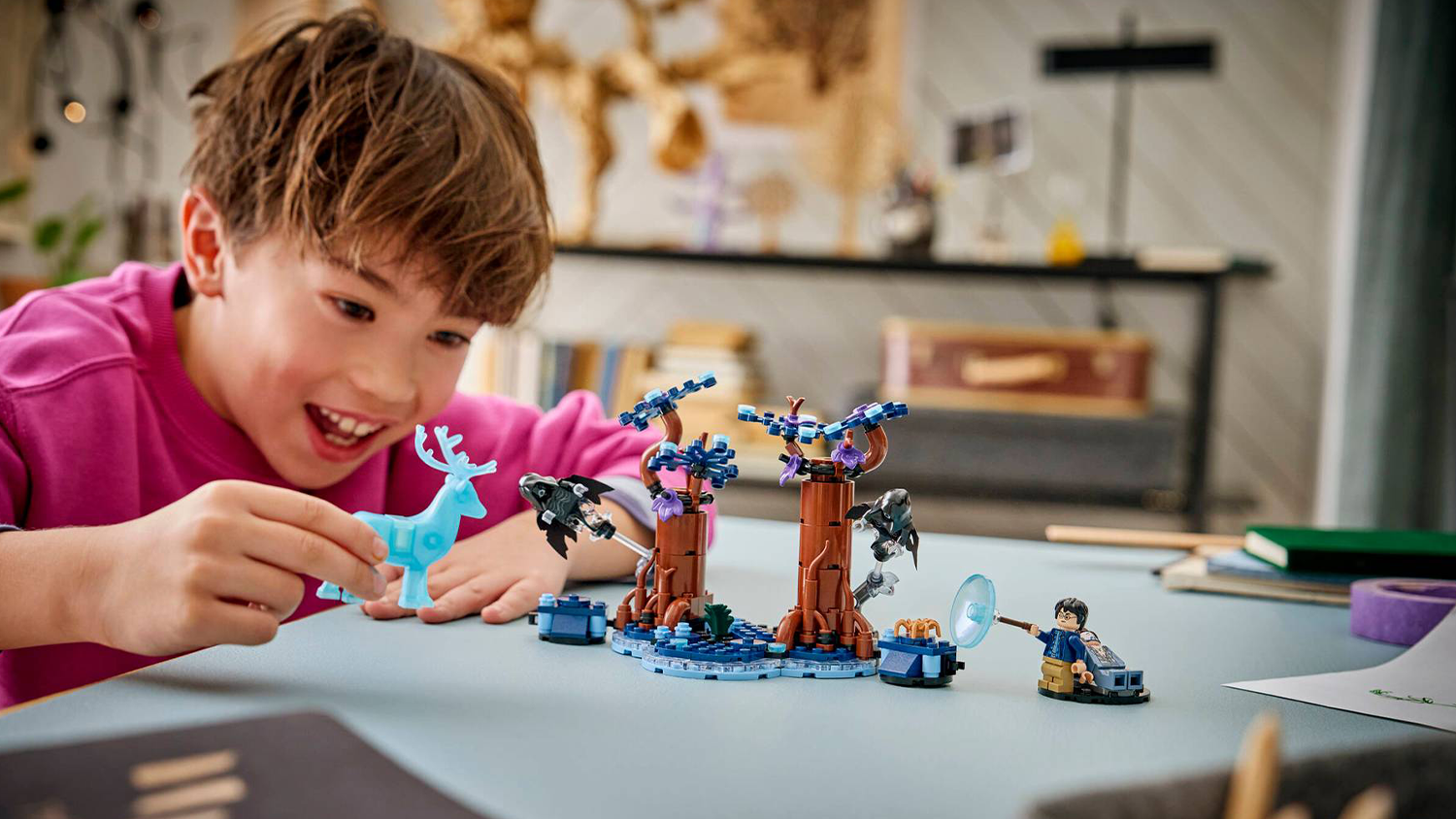 Kluk se stavebnicí LEGO® Harry Potter™ 76475 Zapovězený les: Expecto Patronum