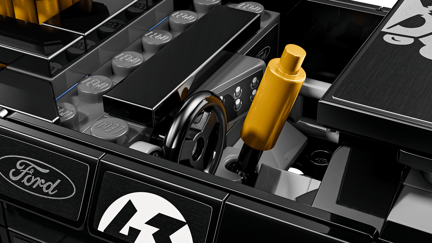 Detail vozu stavebnice LEGO&reg; Speed Champions 77262 Blockov '65 Ford Mustang Hoonicorn V1