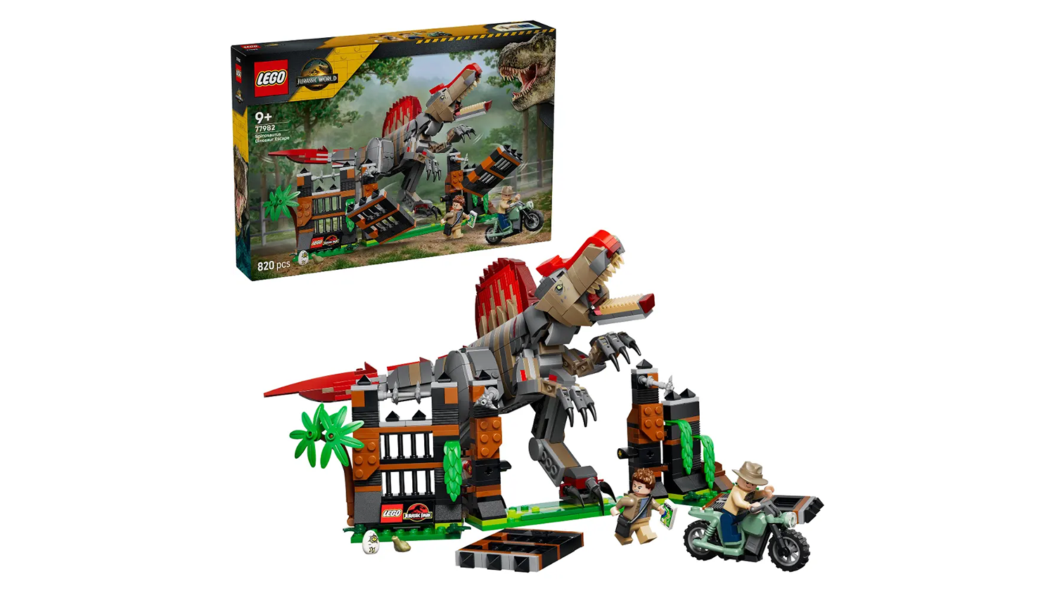 Stavebnica LEGO® Jurassic World™ 77982 Útek dinosaura spinosaura
