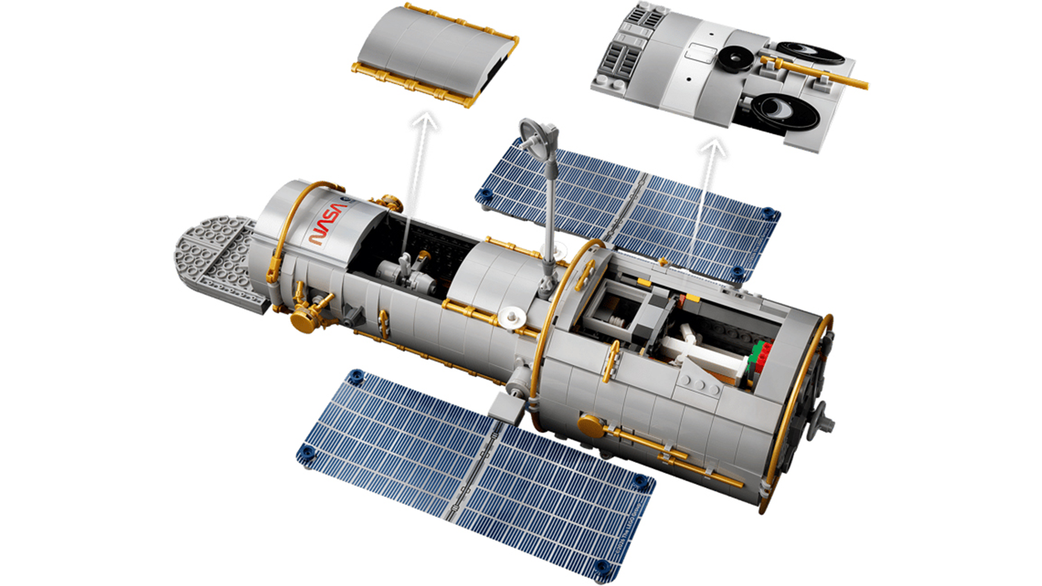 Stavebnica LEGO&reg; Icons 11382 Hubbleov vesm&iacute;rny ďalekohľad &ndash; odn&iacute;mateľn&eacute; sol&aacute;rne panely