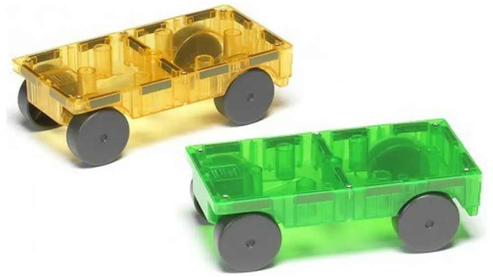 Dva podvozky z magnetické stavebnice MAGNA-TILES MT-16022_ 03