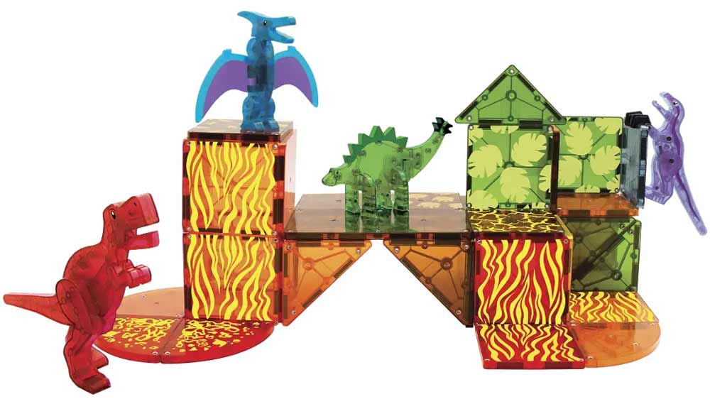 Dinosauři z magnetick&eacute; stavebnice MAGNA-TILES_03