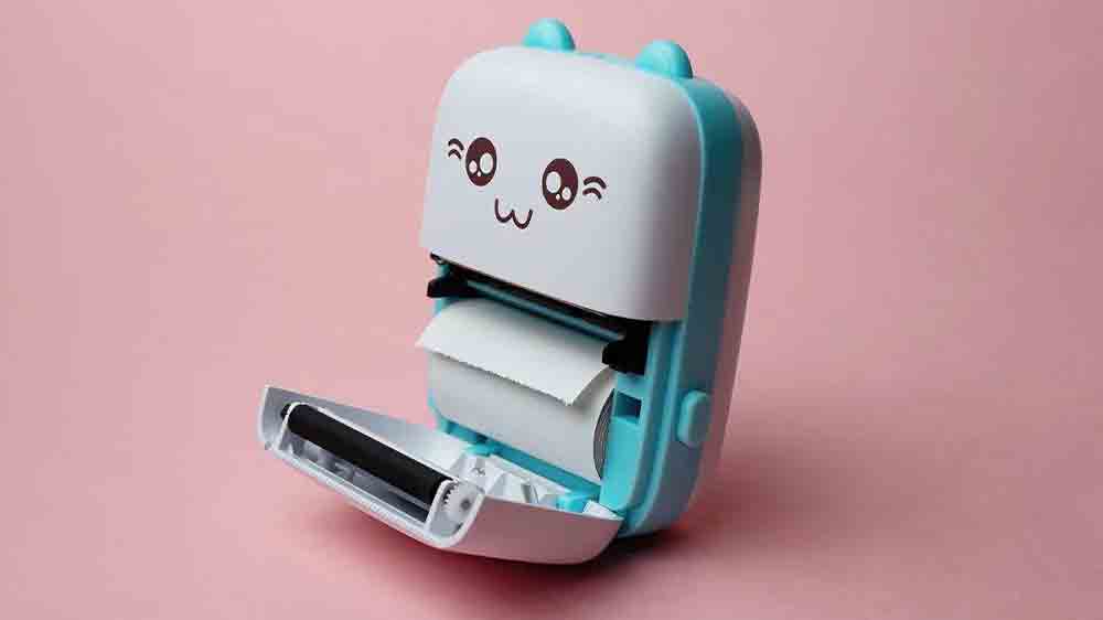 Otvoren&aacute; detsk&aacute; term&aacute;lna tlačiareň Maxlife MXTP-100 s papierom_02