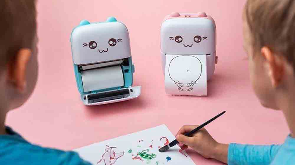 Detsk&eacute; omaľov&aacute;nky vedľa detskej term&aacute;lnej tlačiarne Maxlife MXTP-100_03