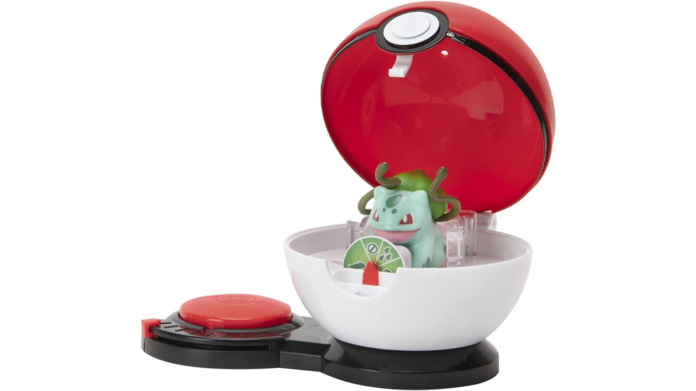 Bulbasaur uvnitř pok&eacute;ballu hry Orbico Pok&eacute;mon Surprise Attack_02