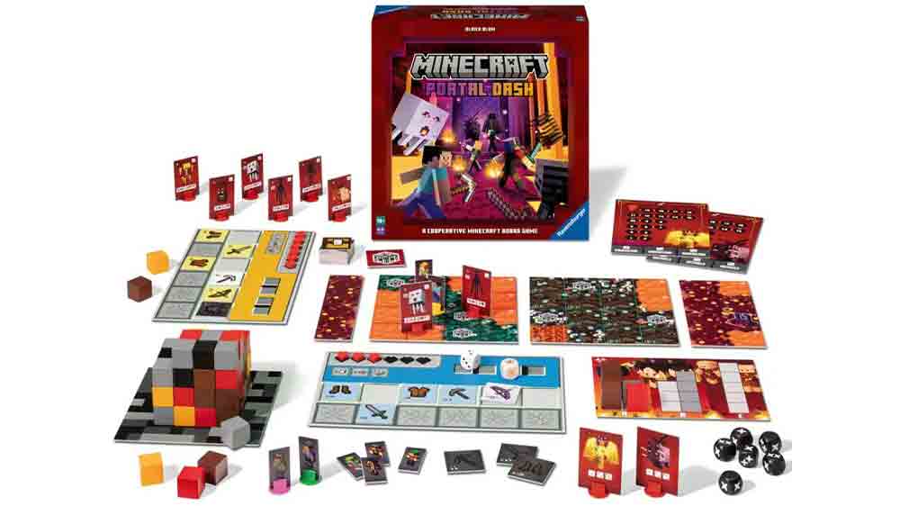 Deskov&aacute; hra Ravensburger Minecraft: Portal Dash kompletn&iacute; obsah balen&iacute;_02