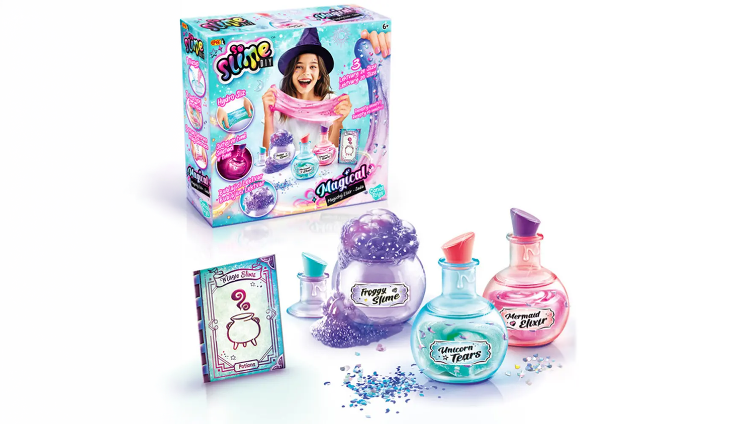 Kreativn&iacute; sada So Slime Magick&yacute; elix&iacute;r 50559EPE obsah balen&iacute;