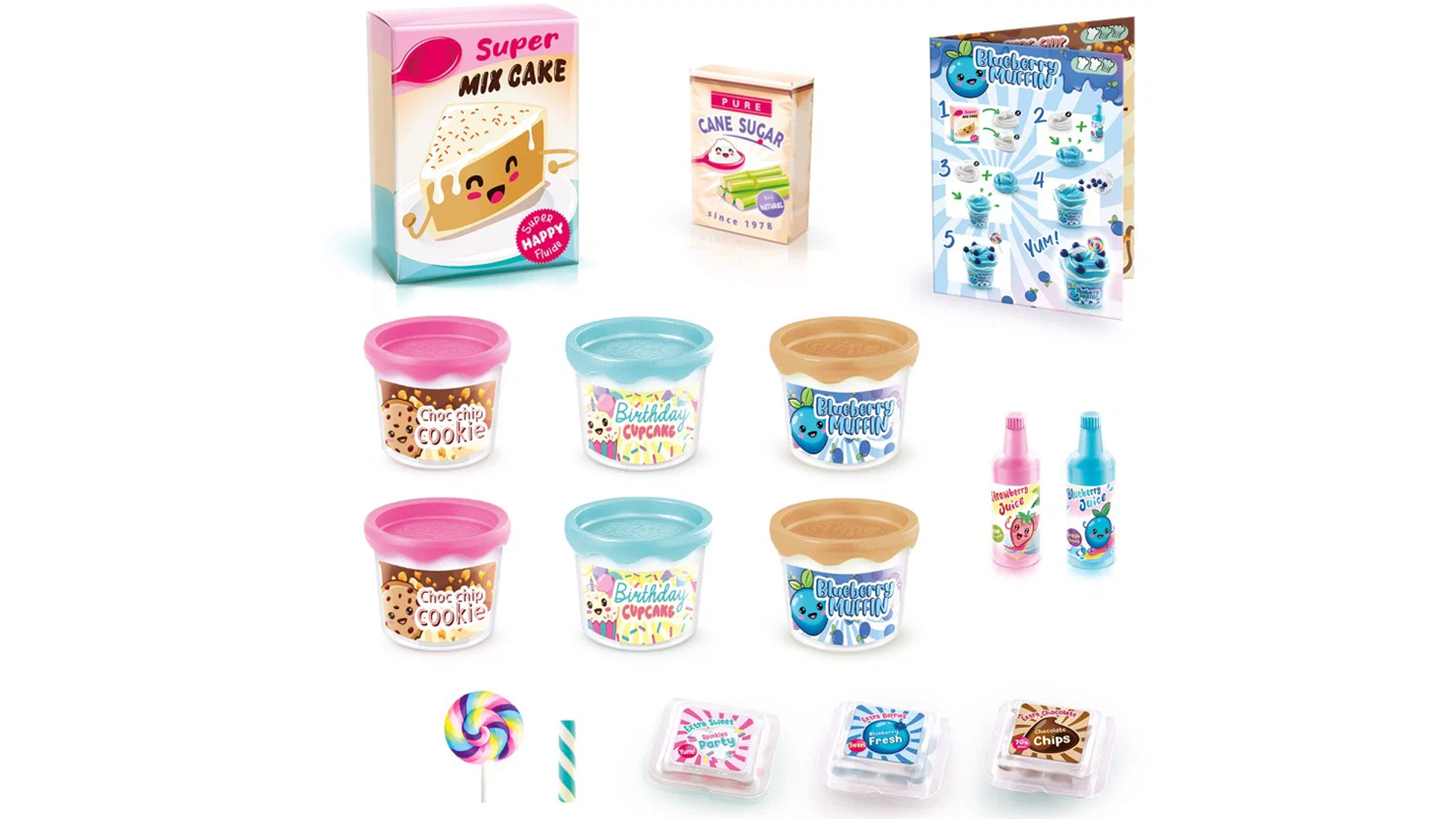 Obsah kreativn&iacute; sady So Slime Yummy Twist & Slime SSC373EPE