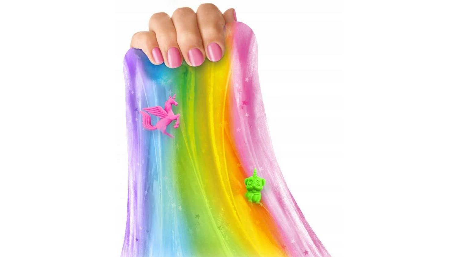 Ruka s duhov&yacute;m slizem