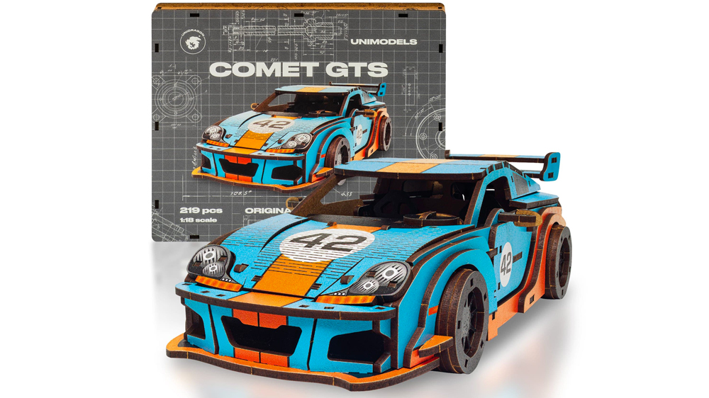 Seskládaný model Comet GTS Blue-Orange_01