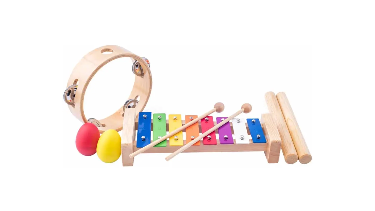 Sada hudebních nástrojů Woody Muzikální set 2 s nástroji