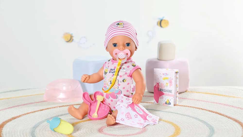 Panenka BABY born Little 12834596 sedí na zemi_2