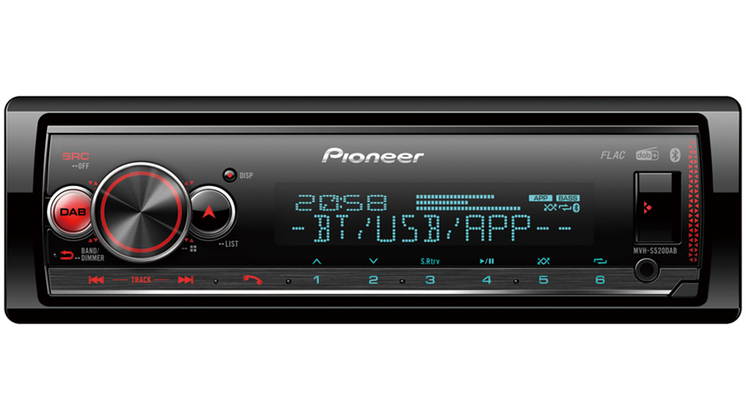 Autor&aacute;dio Pioneer MVH-S520DAB