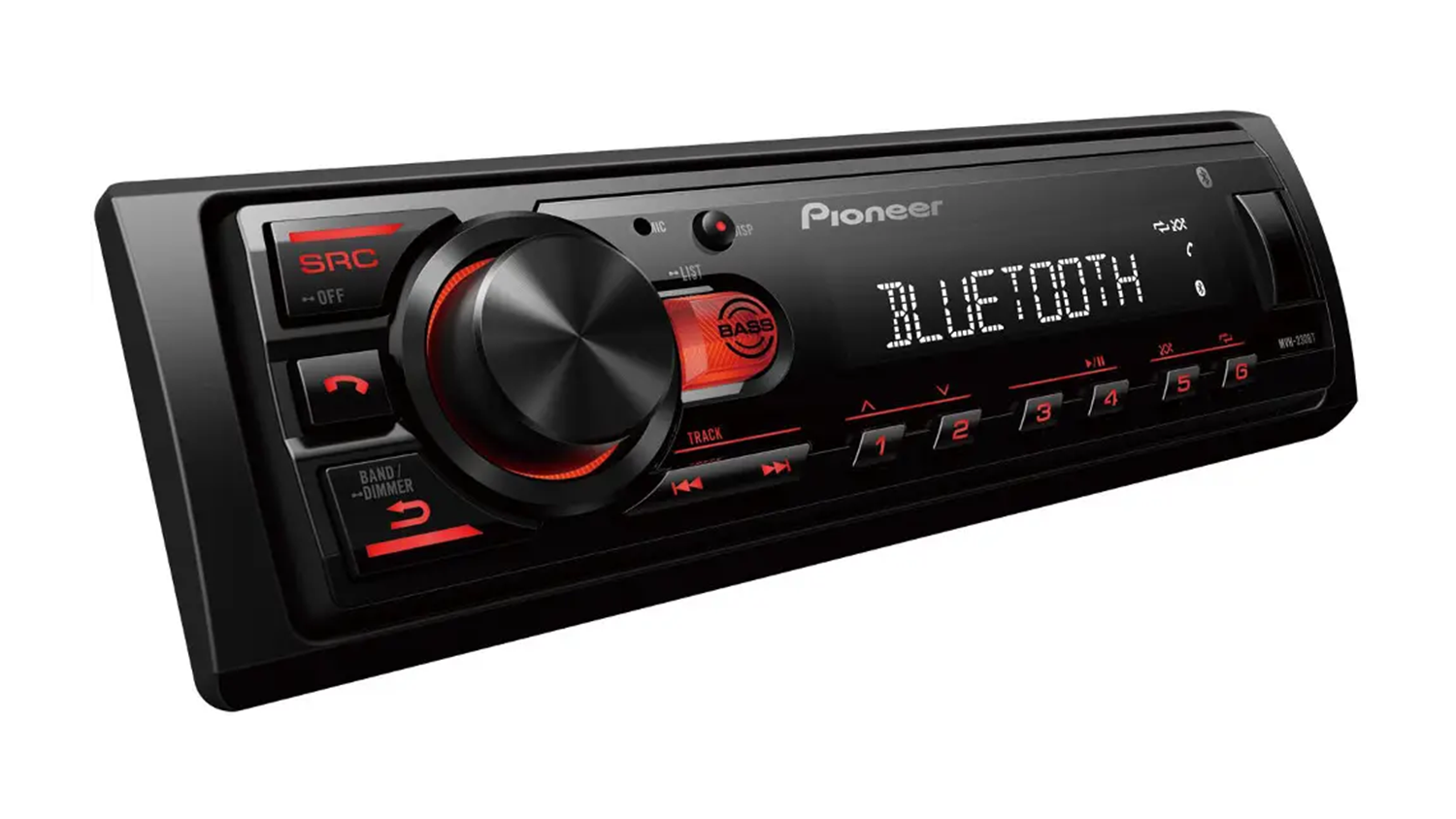 Autorádio Pioneer MVH-230BT zboku