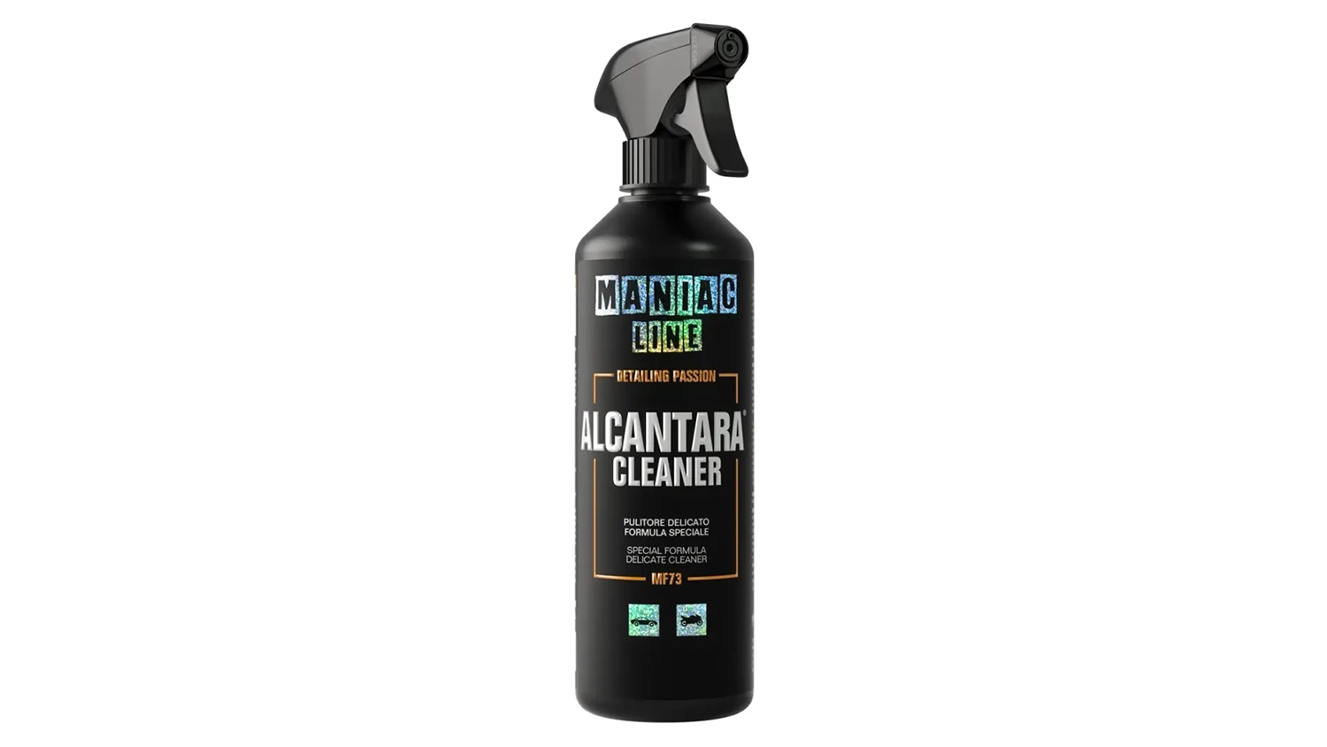 Čistič interiéru MANIAC Alcantara 500 ml (MF-73) – pohľad zpredu