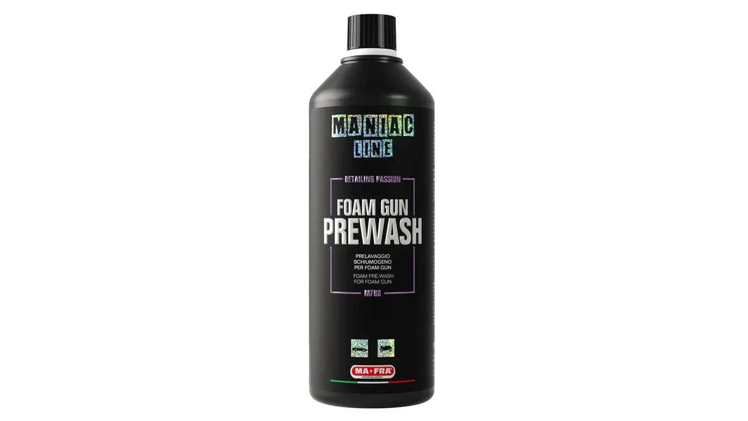 Akt&iacute;vna pena MANIAC Foam Gun Prewash 1 000 ml (MF-88) pohľad zpredu