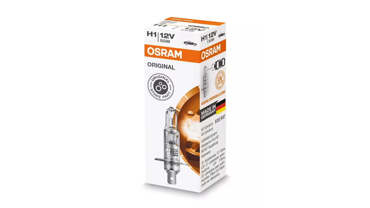Balenie autožiarovky OSRAM H1 12V 55W Standard (P14,5s)