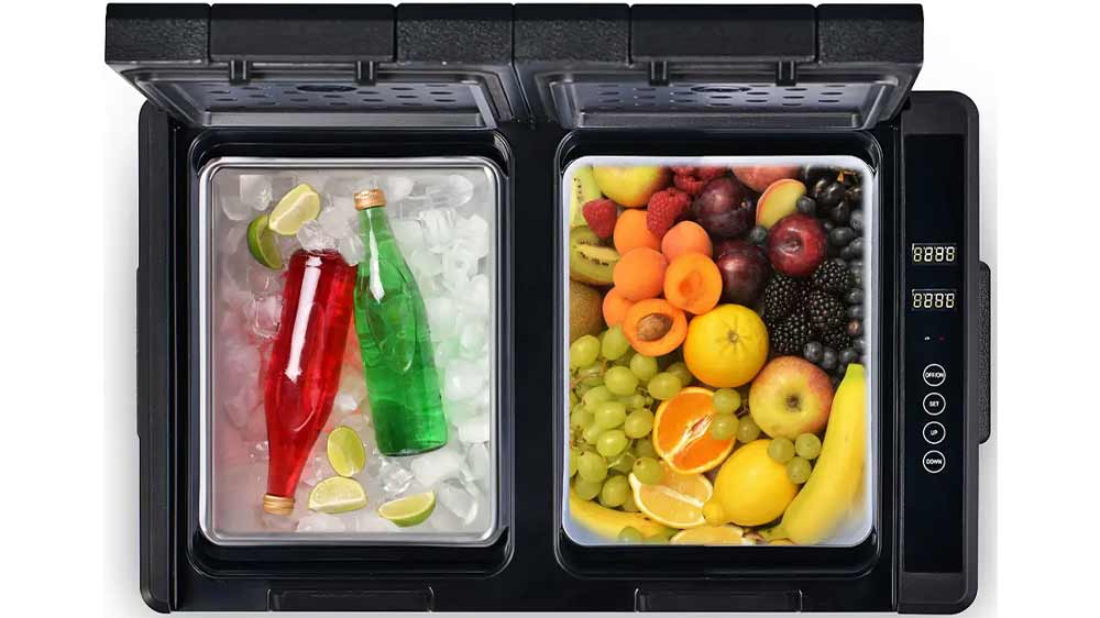 Otevřená kompresorová lednička a mraznička Rohnson R-4035 Dual Zone_02