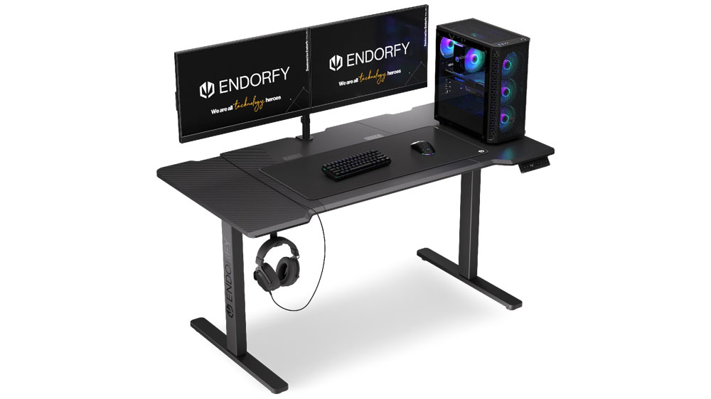 Počítačová sestava a příslušenství na herním stole ENDORFY Atlas L Electric EW_02