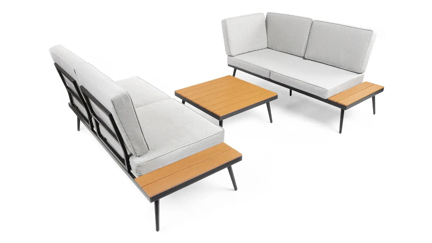 Rohový zahradní set Fieldmann FDZN 5080 s pohodlnými sedačkami a stolem